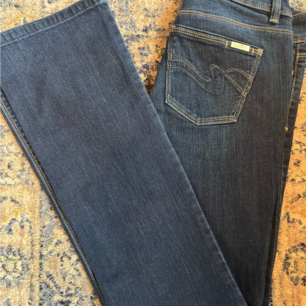 White House Black Market Dark Blue Straight Leg Jeans